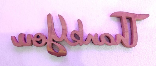 Thank You Standing Wooden Table Sign Plate Handmade Cutout Decoration Collection - Imagen 8 de 8