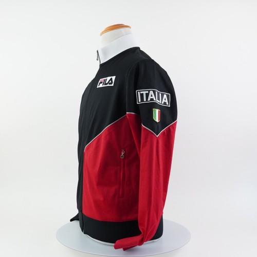 Fila Sport Italia Full Zip Jacket Men's Small Red Black White Color Athletic - Picture 5 of 24