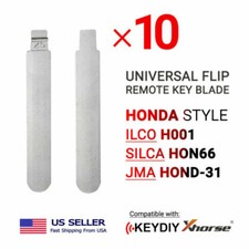 10x New Uncut Universal Flip Remote Key Blade Honda Type Ho01 Hon66 Hond-31
