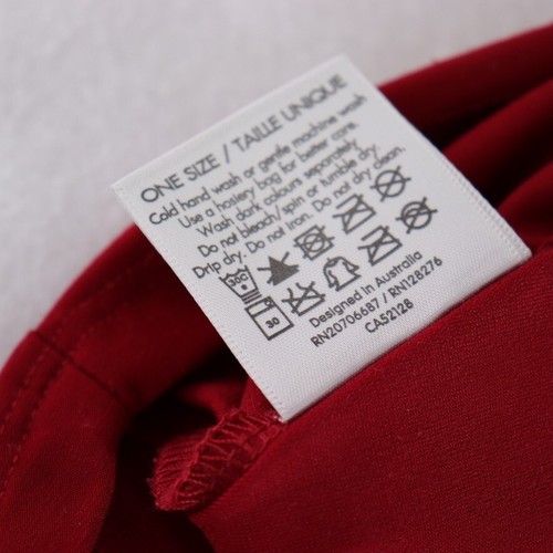 Metalicus Womens Top One Size Maroon Red Relaxed Short Sleeve Tunic Blouse - Picture 5 of 9