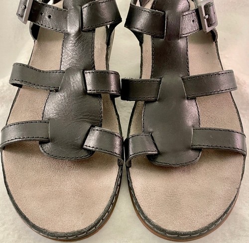 Chaco Aubrey schwarze Damen-Gladiator-Sandalen aus Leder mit Knöchelriemen und Schnalle Größe 10 - Bild 5 von 11