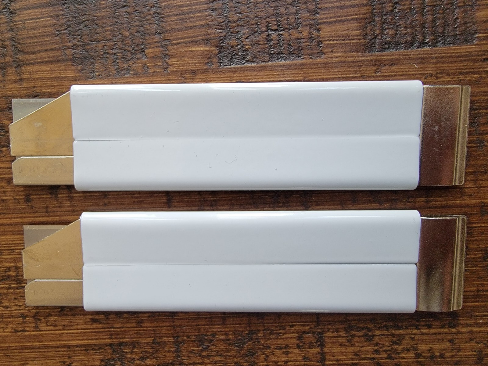 (2) Vintage Pfizer Box Cutter Razor Blade Advertising Collectible Slide Out New 