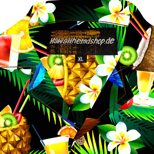 Herren Hawaii Hemd 100% Baumwolle S - 8XL Kurzarm Sommer Beach Hawaiian Shirt - Bild 32 von 78