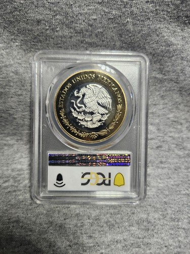 Mexico 100 pesos Numismatic Heritage Justice Coin PL69 PCGS bimetal coin 2013 - Picture 3 of 3