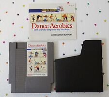 Dance Aerobics (Nintendo NES Game, 1989) Cartridge + Manual & Sleeve