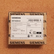 Siemens 5SY4204-8 Miniature Circuit Breaker 2-pole 4 Amp 400 Volt - NEW in Box 