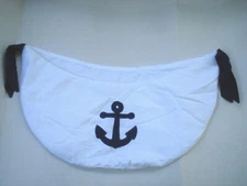 Sweet Jojo Infant White Navy Blue Nautical Boat Anchor Toy Bag