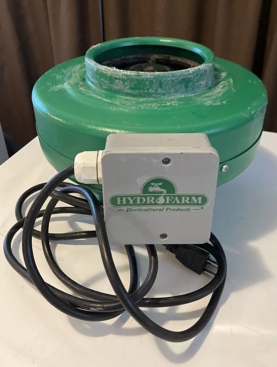Hydrofarm ACDF6 Active Air 6 Inch Inline Hydroponic Fan with Mounts 400 CFM