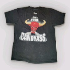 Vintage The Rock Layeth The Smacketh Down On Your Candy Ass WWF T-Shirt XL