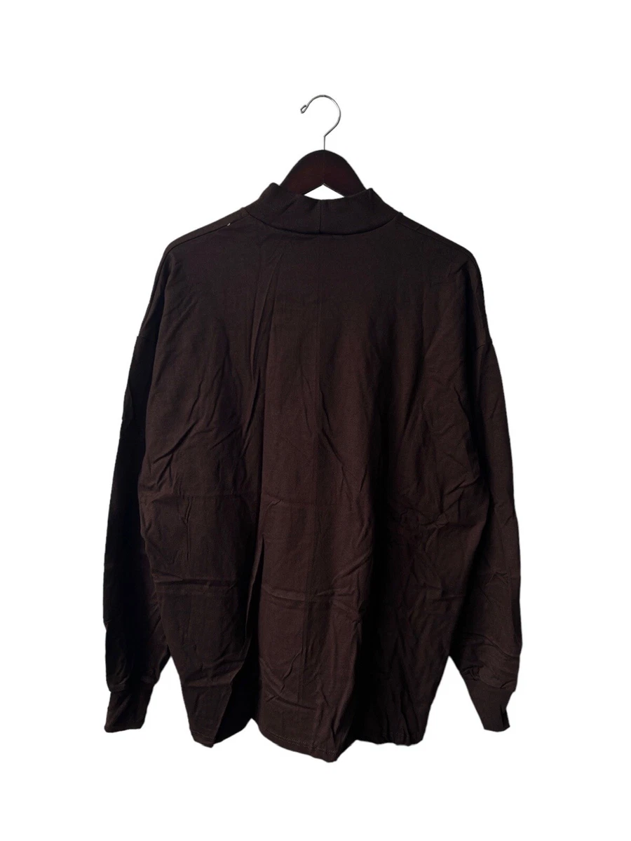 Russell Athletic T-shirt à manches longues de performance en coton pour homme, Noir, XL