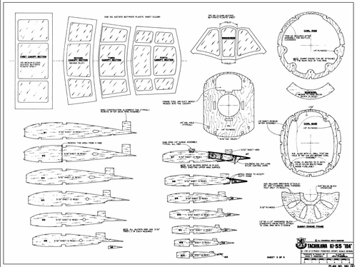 Tachikawa KI-55    Giant Scale RC AIrplane Printed Plans & Templates   - Picture 6 of 7