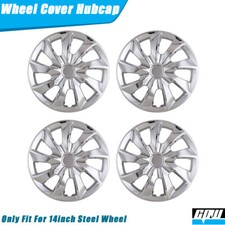 4x 14 Hubcaps Wheel Covers Snap On Full Hub Caps Fit R14 Tire R14 Rim
