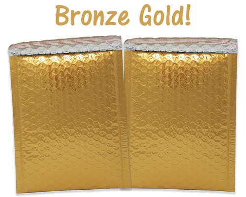 6x10 Pink Metallic, Bronze Gold METALLIC BUBBLE MAILERS, Padded Envelope Pack - Picture 10 of 37
