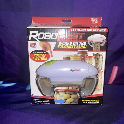 EMSON ROBOTWIST ELECTRIC JAR OPENER HANDS FREE PUSH A BUTTON