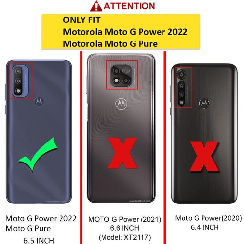 Per Motorola Moto G Pure 2021/G Power 2022 Custodia Armatura Antiurto + Clip Cintura - Foto 2 di 42