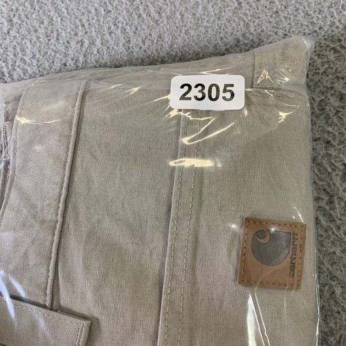 Pantalone da lavoro Carhartt uomo 44x30 falegname tela salopette marrone chino kaki nuovo con etichetta - Foto 15 di 15