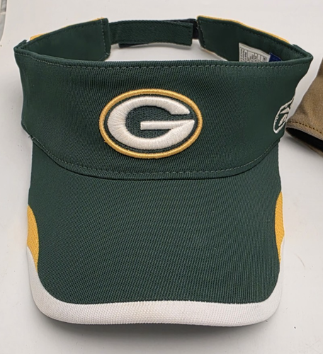 Lot Of Green Bay Packers Hat (L) & 2 Visor Hats Adjustable Excellent Condition - Picture 2 of 11