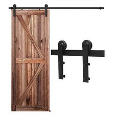4-20FT Sliding Barn Door Hardware Track Kit Modern Closet For Single/Double Door