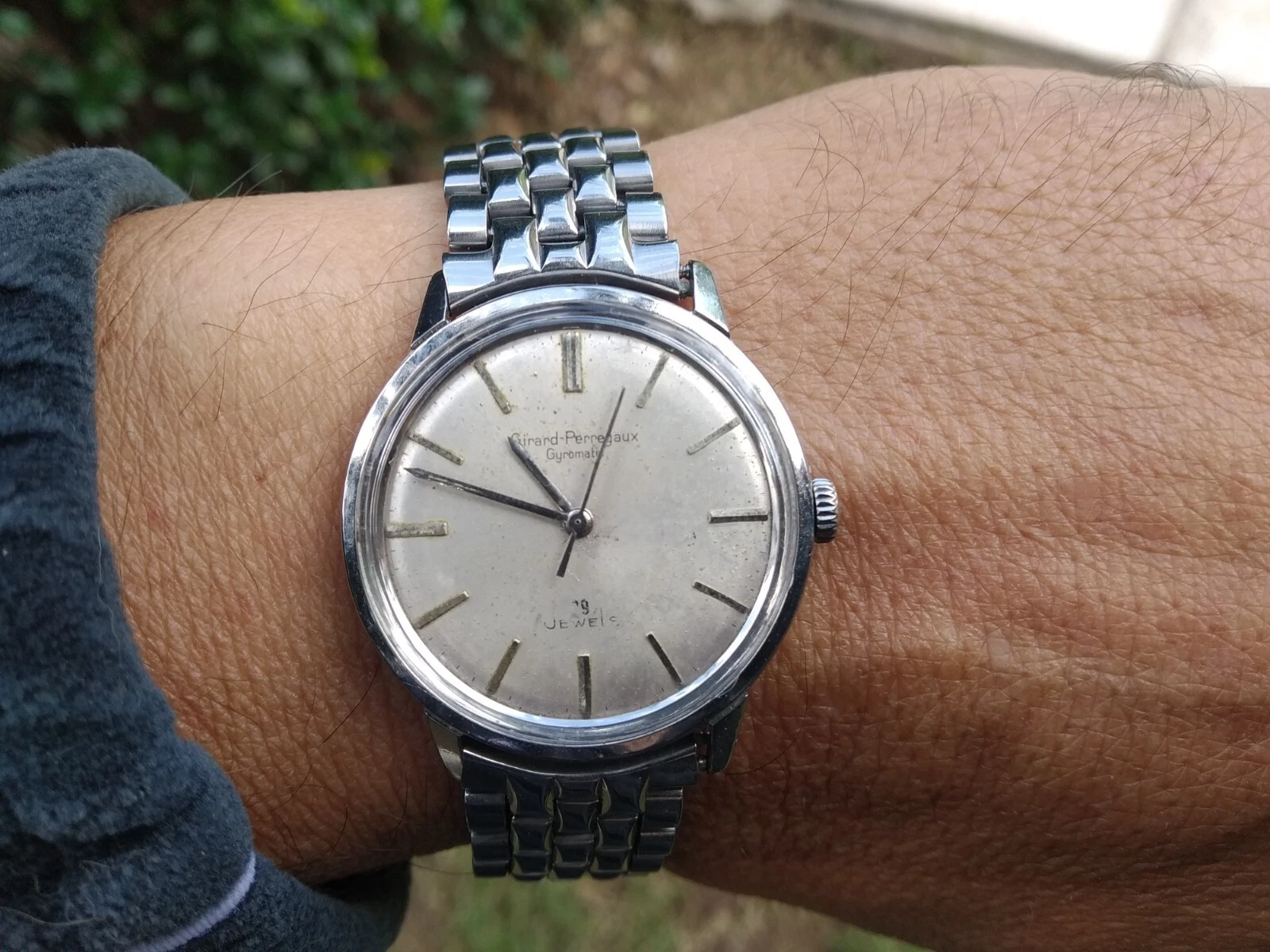 Girard Perregaux — GIRARD PERREGAUX GYROMATIC 39 jewels AUTOMATIC IN HOUSE CHAMPION USA SS BRACELET
