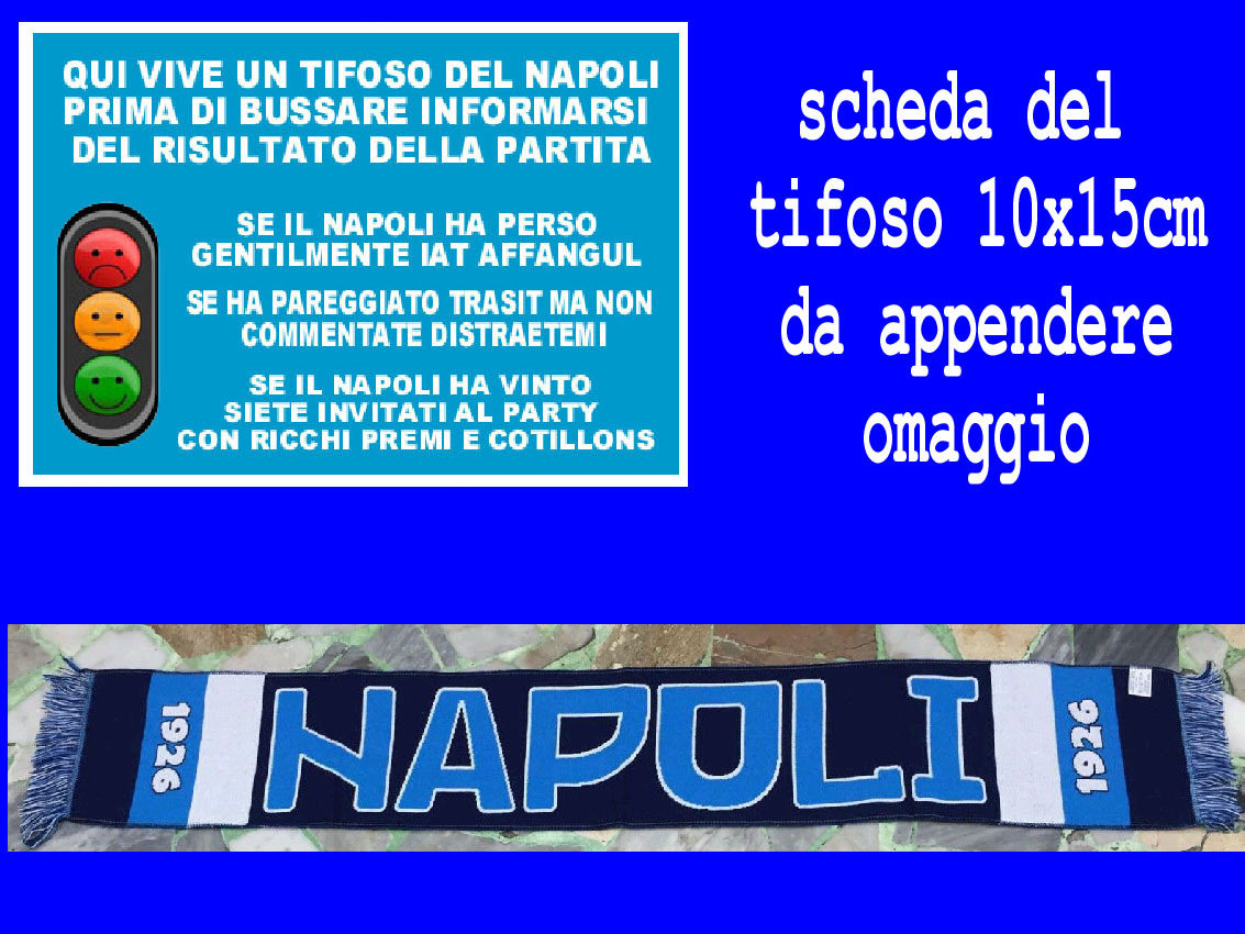 Écharpe Napoli 1926 – Napoli Ti Amo Maradona, Pour Supporters Du Football Italien