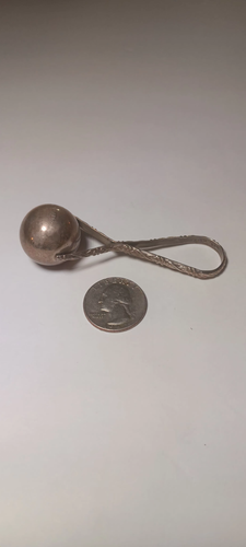 Vintage Sterling Silver 925 Taxco Stamped Baby Rattle - Picture 2 of 4