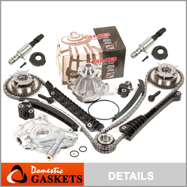 Timing Chain Kit Solenoid Valve Water Oil Pump For 04-08 Ford Lincoln 5.4L 3V