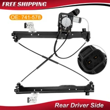 Rear Left Power Window Regulator w/ Motor For Chevy Silverado GMC Sierra 1500