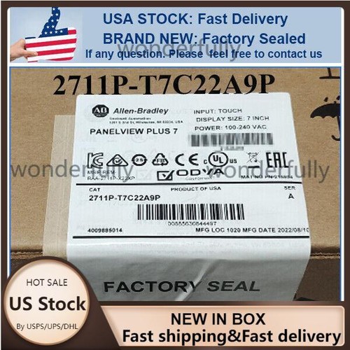 Brand New Sealed AB 2711P-T7C22A9P PanelView Plus7 Graphic Terminal FREE SHIP