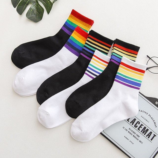 Gay Socken LGBTQ Regenbogen Socken Pride Homo Trans Queer Festival Socken NEU Gay Socken LGBTQ Regenbogen Socken Pride Homo Trans Queer Festival Socken NEU