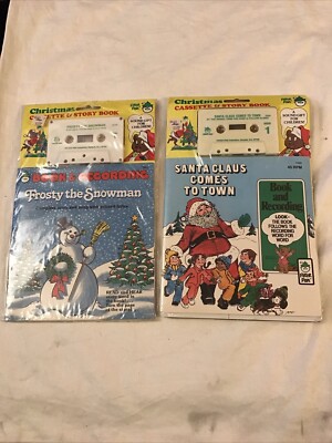 Hear & Read Book Santa Klaus Comes To Town, Frosty The Snowman brand new sealed