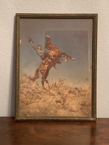 Vintage-Photograph-Of-Woman-On-A-Horse-Western-Equestrian-Female-Cowgirl