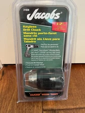 Jacobs 1/2" Keyless Drill Chuck 31038 with 1/2-20 mount