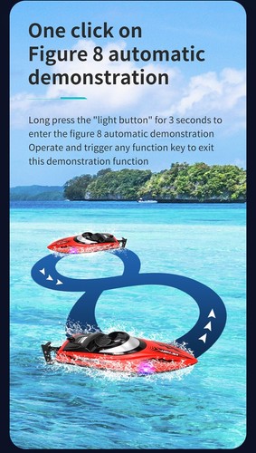 2.4G Remote Control Racing Boat 25KM/H High-Speed Speedboat Waterproof RC AU - Picture 17 of 70