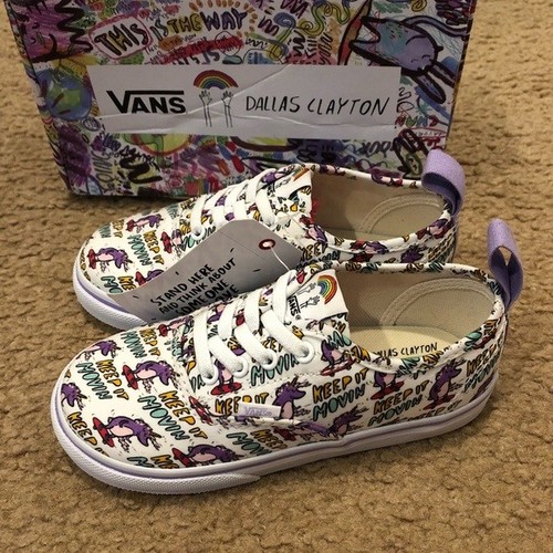 NUEVAS furgonetas unicornio de patinaje auténticas Dallas Clayton - Imagen 2 de 4