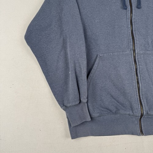 Nike Full Zip Up Hoodie Vintage Y2K Blue Men’s Size Large Baggy Boxy Sweatshirt - Picture 2 of 8
