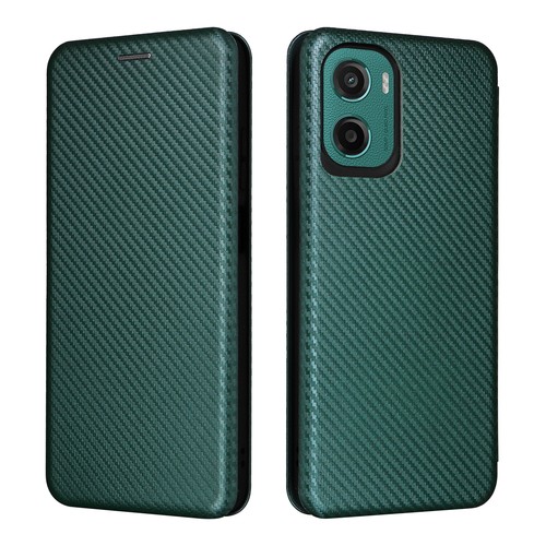 For Motorola Moto G05 /E15, Luxury Carbon Fiber Leather Wallet Stand Case Cover - Picture 17 of 25