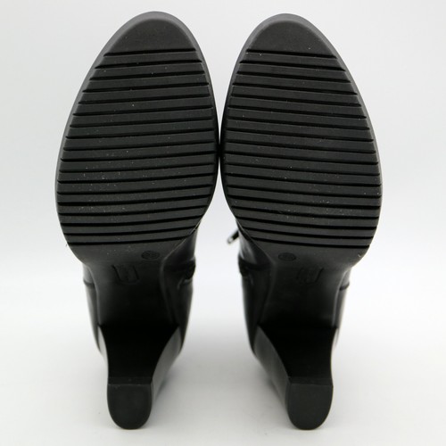 Tamaris Damen Leder Stiefeletten Schuhe mit Blockabsatz in Schwarz Größe 38 - Bild 7 von 10