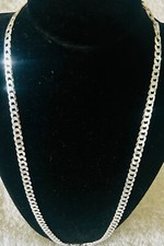 Pure Italian 925 Sterling Silver Super Thin .8mm Cuban Chain Necklace