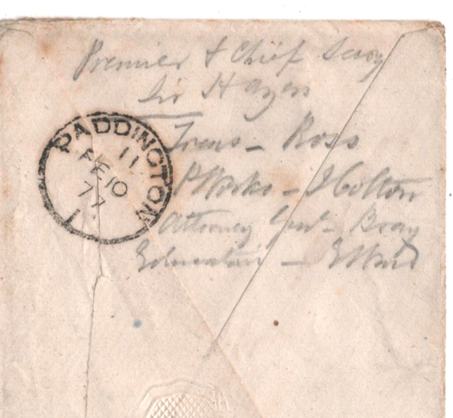SOUTH AUSTRALIA States QV 8d/9d Cover *8 PENCE* Adelaide 1876 London SHIPS MA448 - Picture 6 of 15