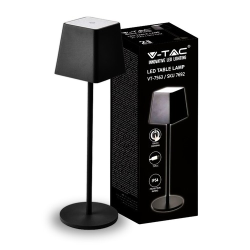 Lampada da tavolo Led 2W touch dimmerabile e ricaricabile IP54 V-TAC VT-7563 - Foto 2 di 5