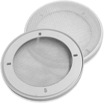 PG Audio 1 Paar DIN-130 Lautsprecher-Universalabdeckung Abdeckung Grill wei/ß