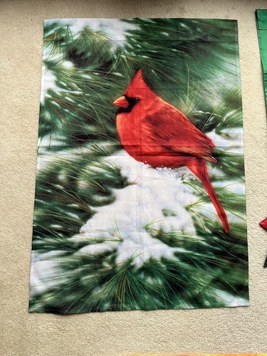 Lot Of 3 Large Yard Garden Flags Thanksgiving Christmas Holiday - Picture 8 of 8