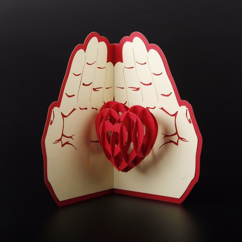 Jahrestag Valentinstag Hochzeit 3D Pop Up Grußkarte Geburtstag Danke - Bild 5 von 34