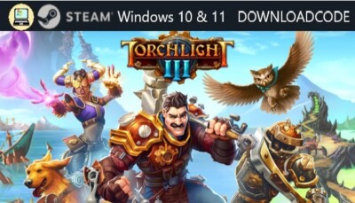 NEU PC Computer Spiel Torchlight III 3 für Windows 10 11 STEAM Download Code Key