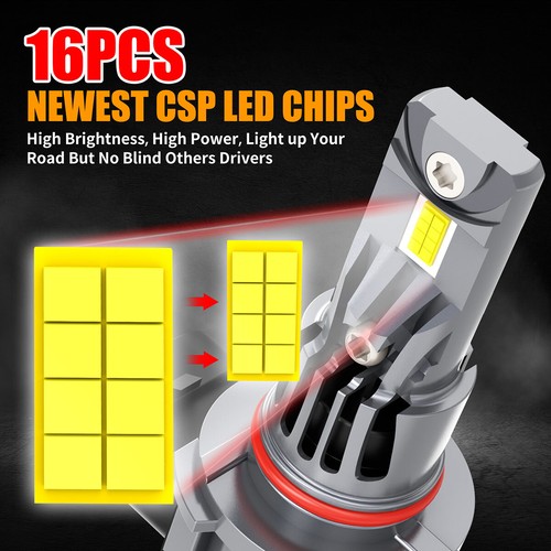 For Cadillac Eldorado 1992-2002 10000K 6x LED Headlight Bulbs High Low Fog Beam - Picture 8 of 14