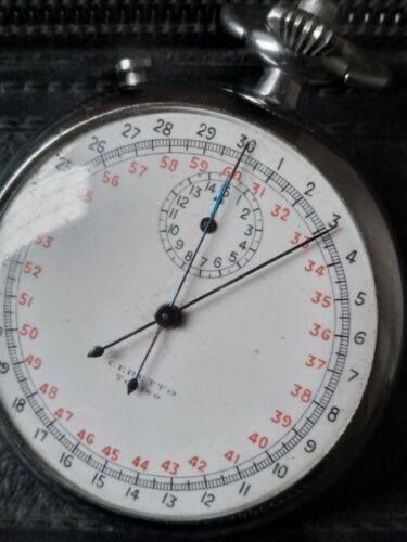 CERETTO SA. TORINO Chronograph Rattrapante split Lemania cal. 1901 vintage 1950s - Imagen 3 de 8