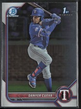 2022 Bowman Chrome Danyer Cueva BCP-173 1st Chrome | Texas Rangers