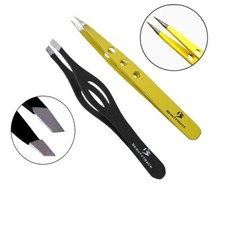 Tweezers Eyebrow Hair Beauty Strong Stainless Steel Professional For Women Man