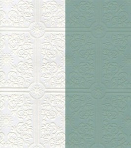 Details About Paintable Tin Ceiling Tile Wallpaper P96291 White Washable Classic Prepasted