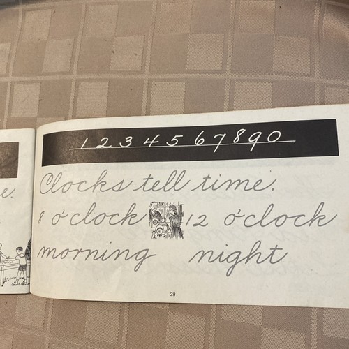 Vintage 1953 Progressive Handwriting Guidance Book Stories In Script - Picture 13 of 15